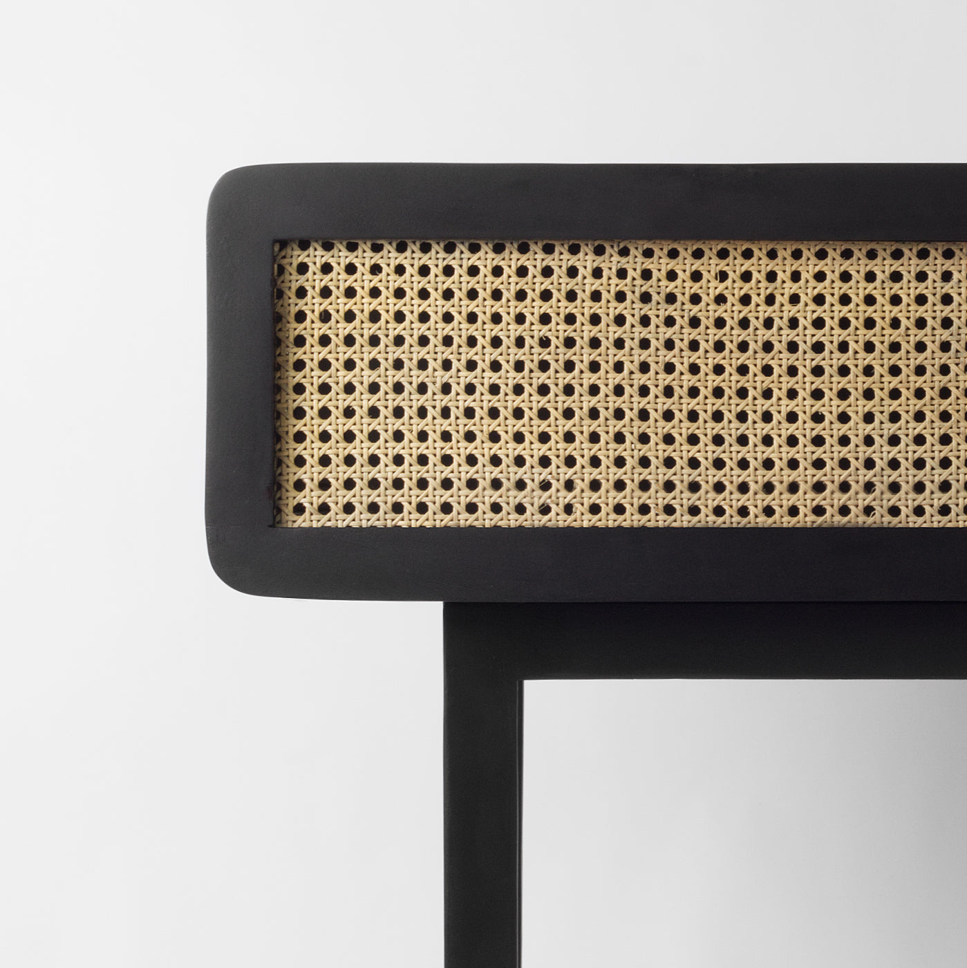 Rattan console table