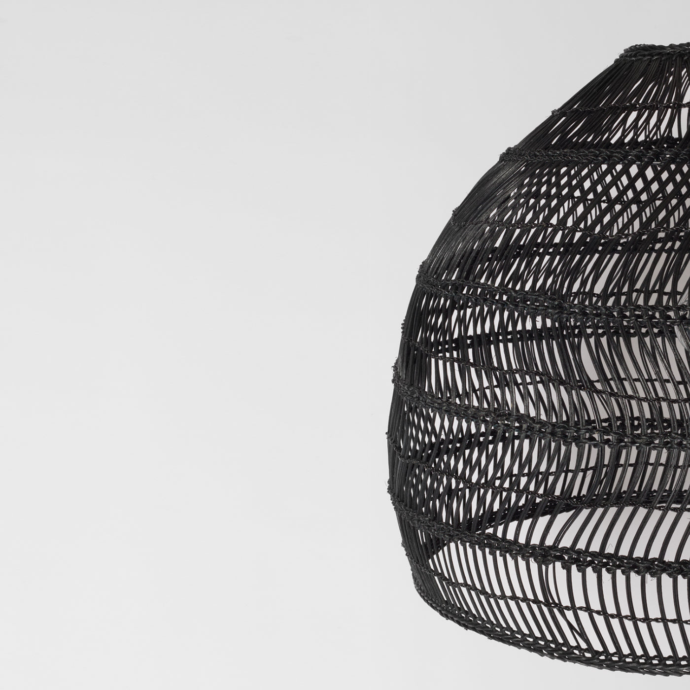 Black rattan pendant