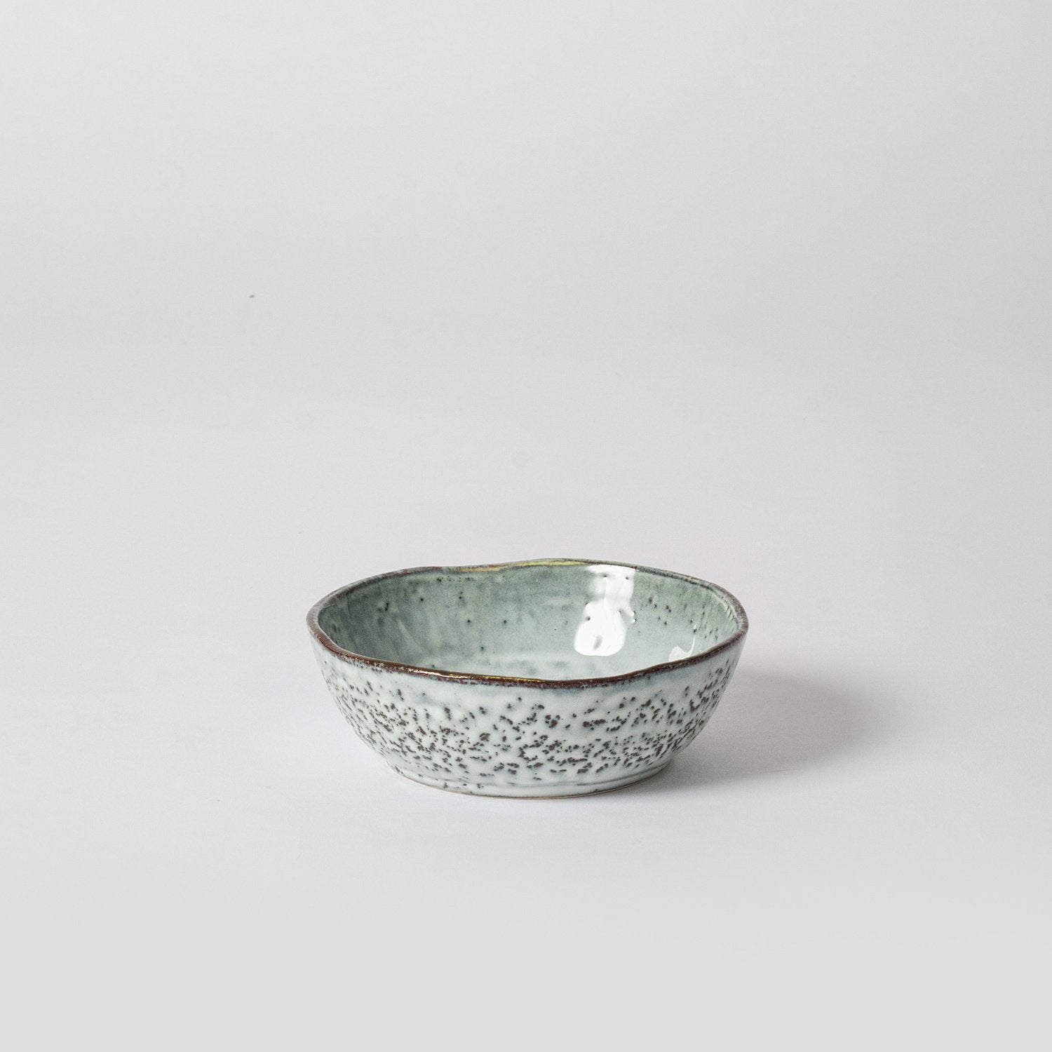 Blue speckled bowl