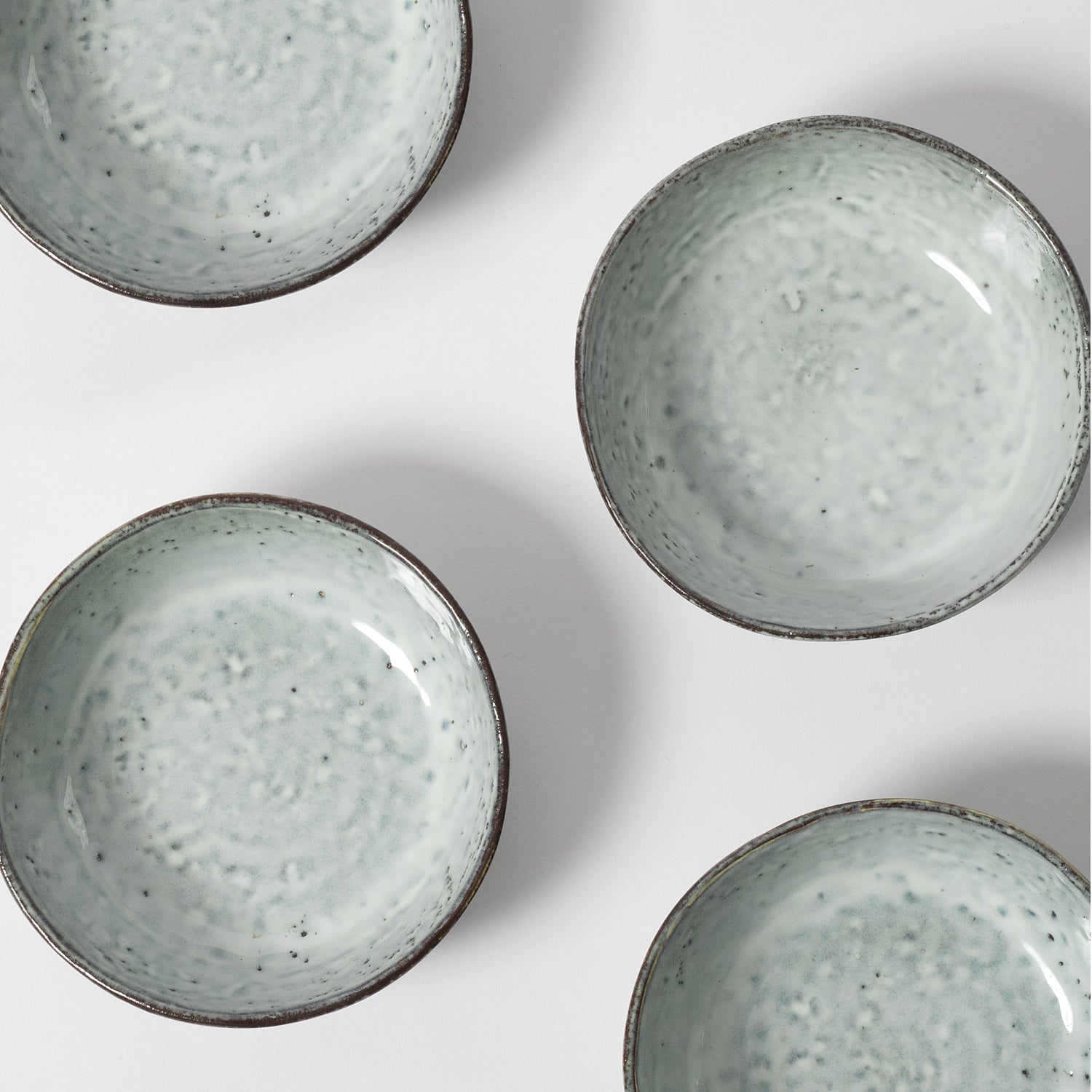 Blue Grey Speckled Dinnerware Set