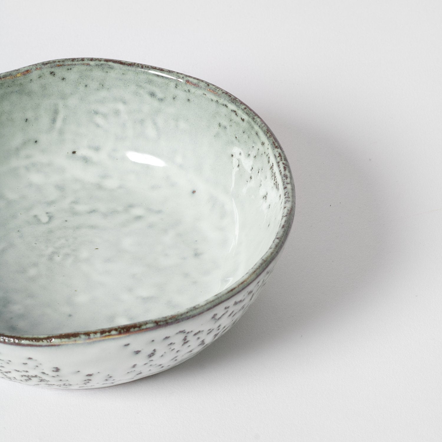 Blue speckled bowl