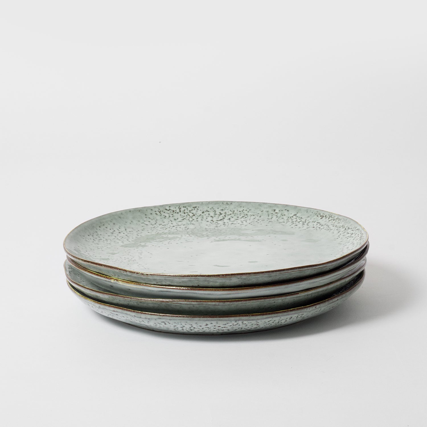 Blue Grey Speckled Dinnerware Set