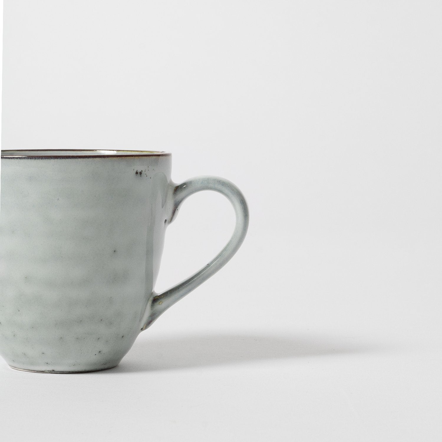 Blue Grey Speckled Mug