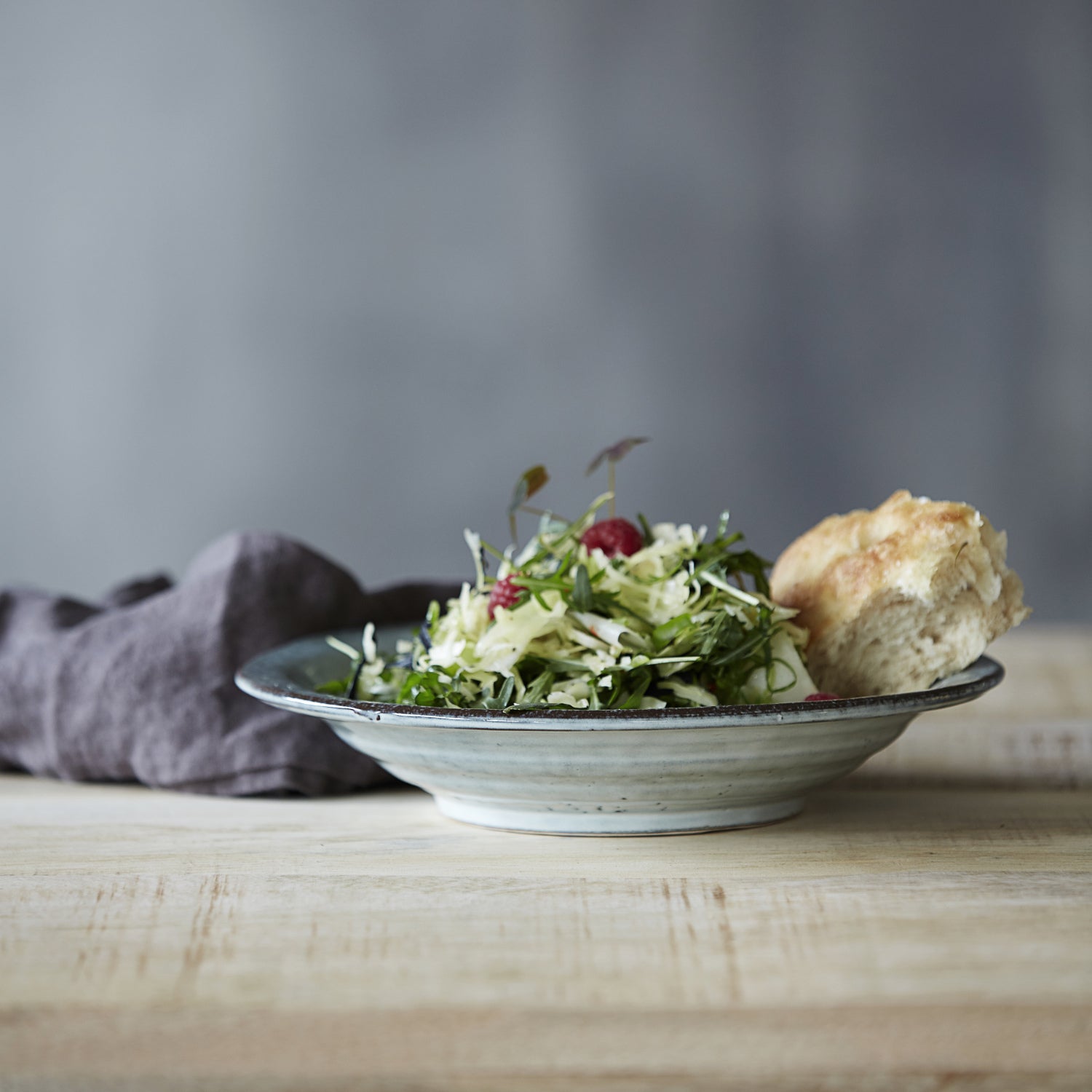 Blue Speckled Soup Bowls