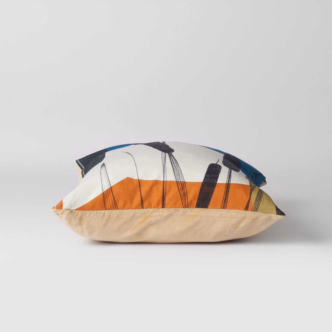 bulrush printed cushion