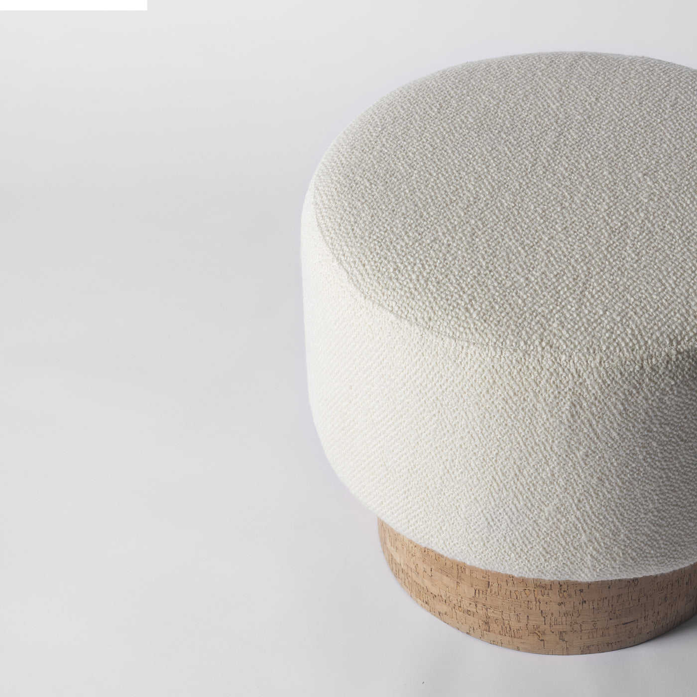 White pouffe