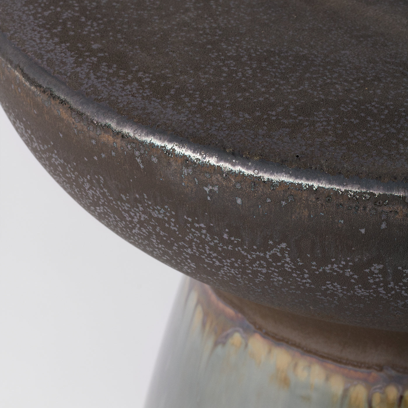 Rustic ceramic stool