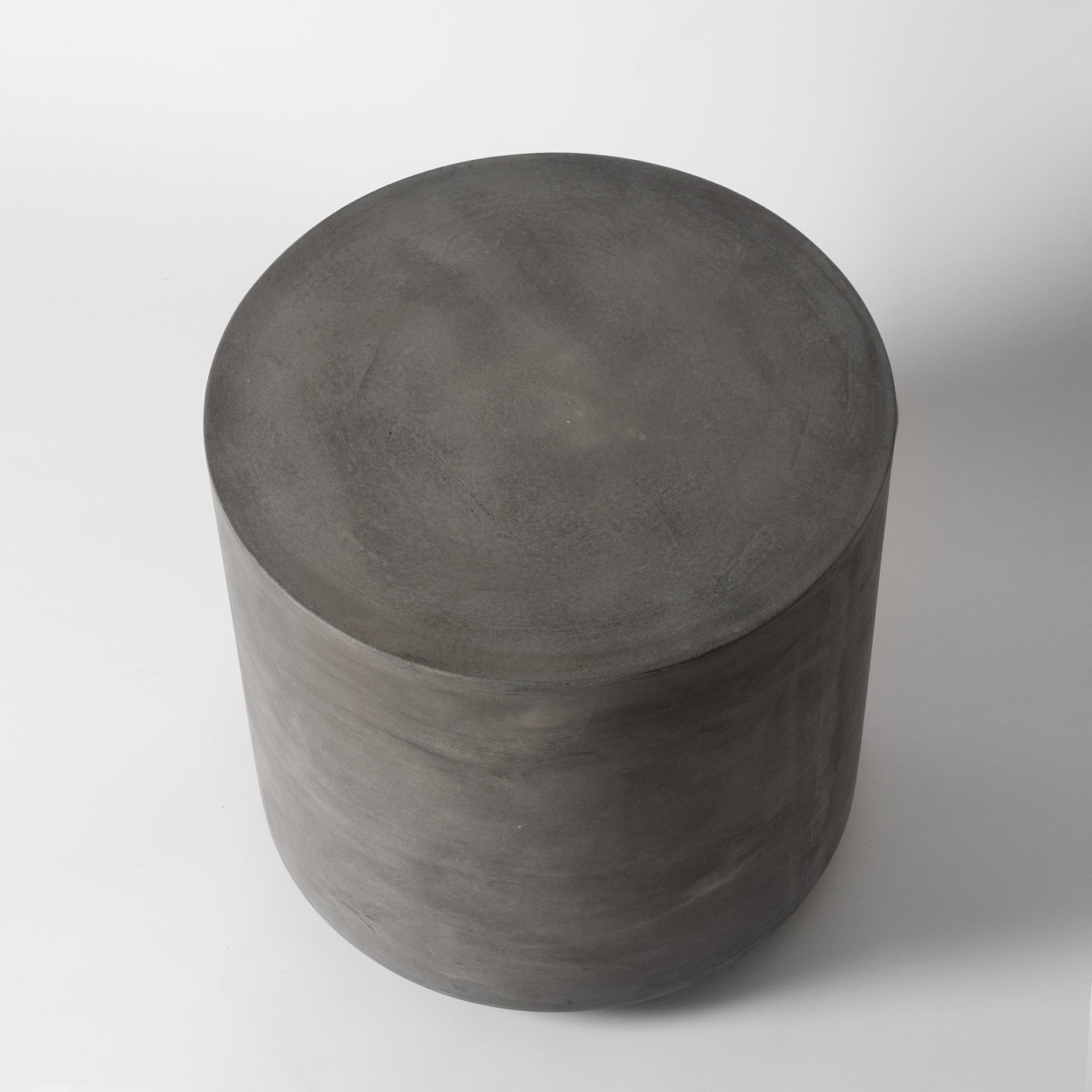 Round concrete side table