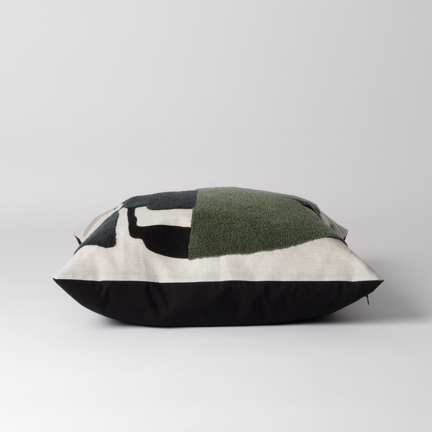 green abstract cushion