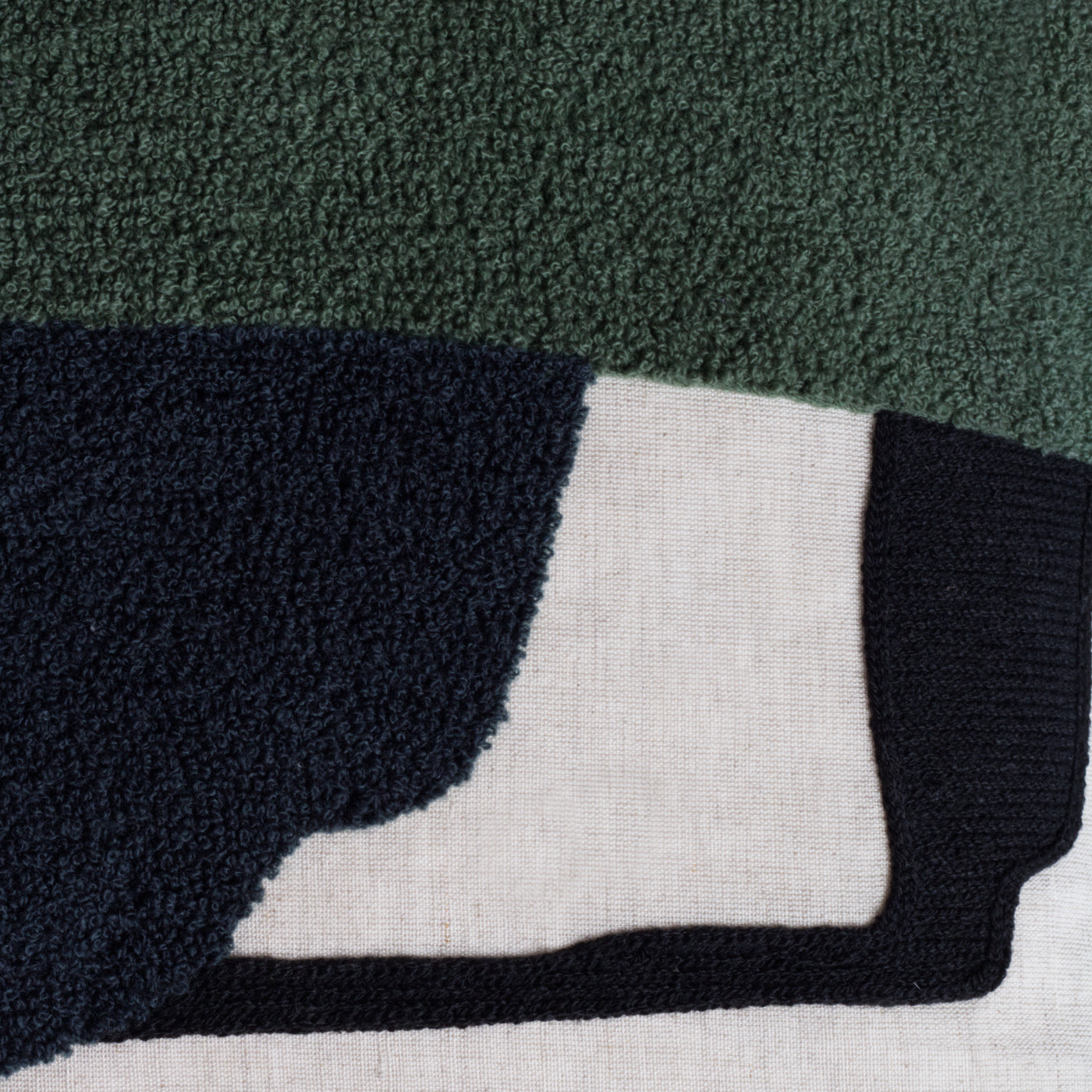 green abstract cushion