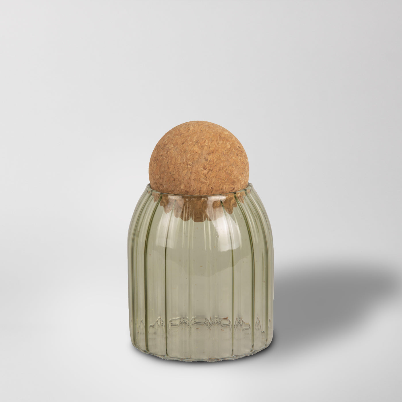 Green Glass Coffee Jar