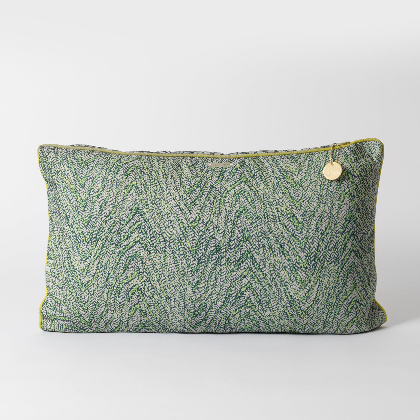 Green Patterned Cushion