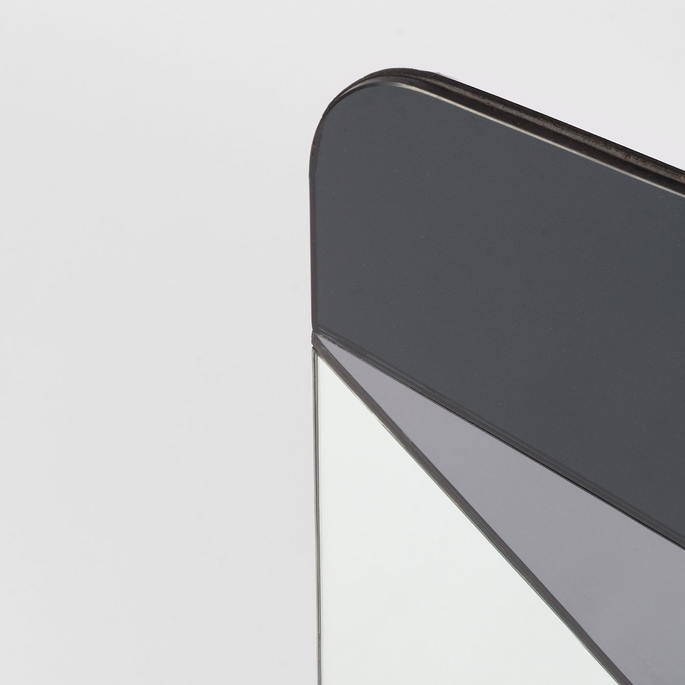 Black patterned wall mirror