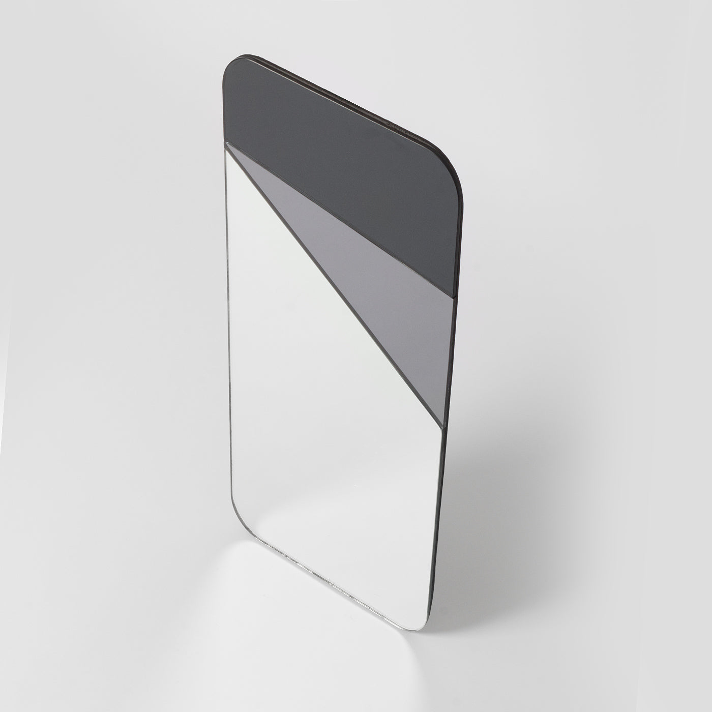 grey geometric mirror
