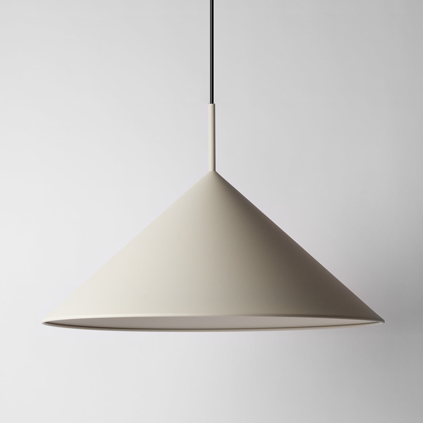 Grey cone pendant light