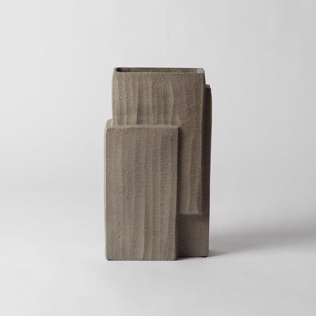 Grey Industrial vase