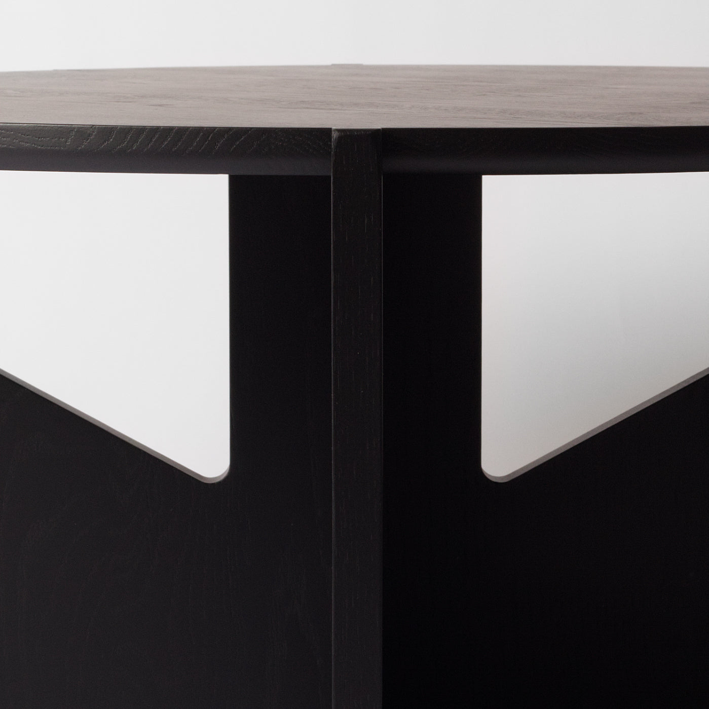 Round Black Coffee Table