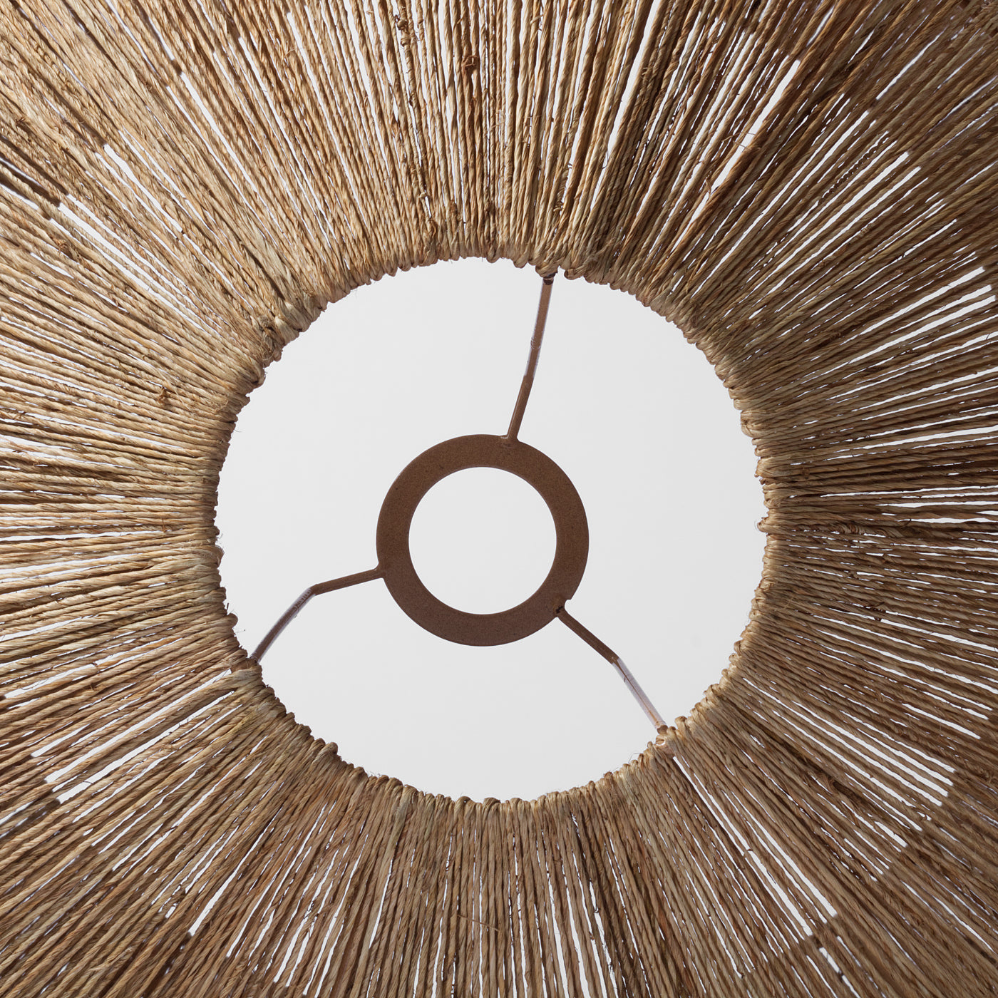 large jute lampshade natural