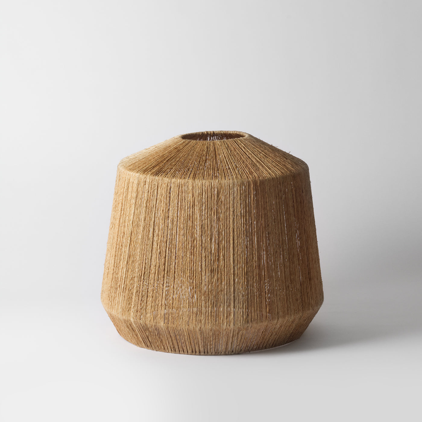 hessian large jute lampshade