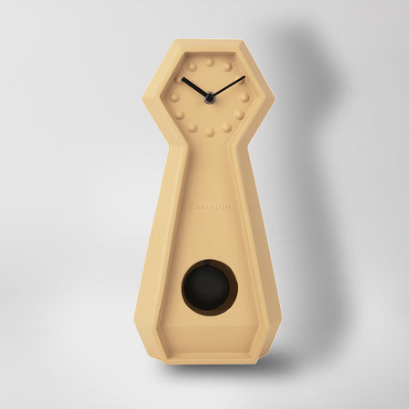 Trusk Latte Brown Pendulum Table Clock
