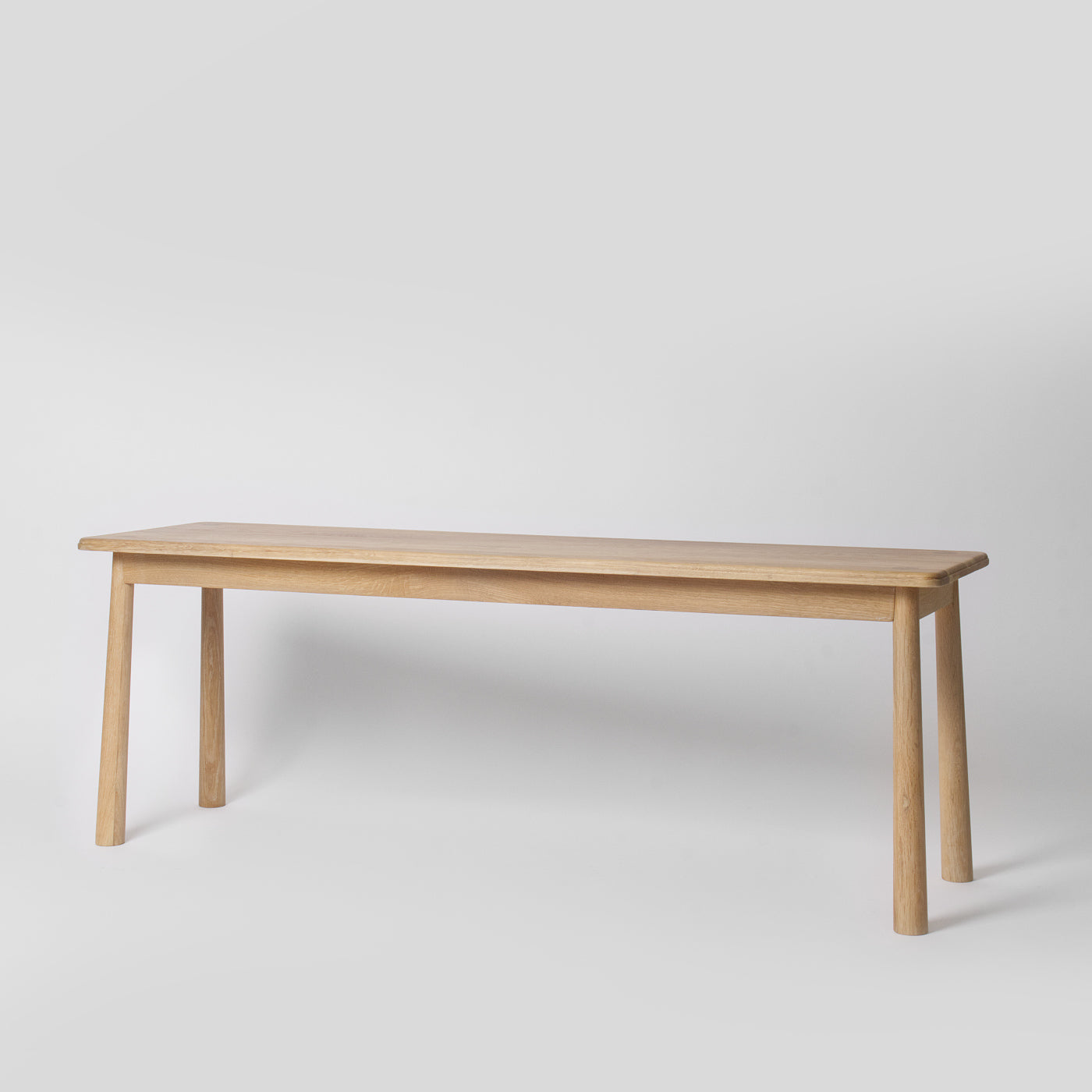 scandi wooden dining bench