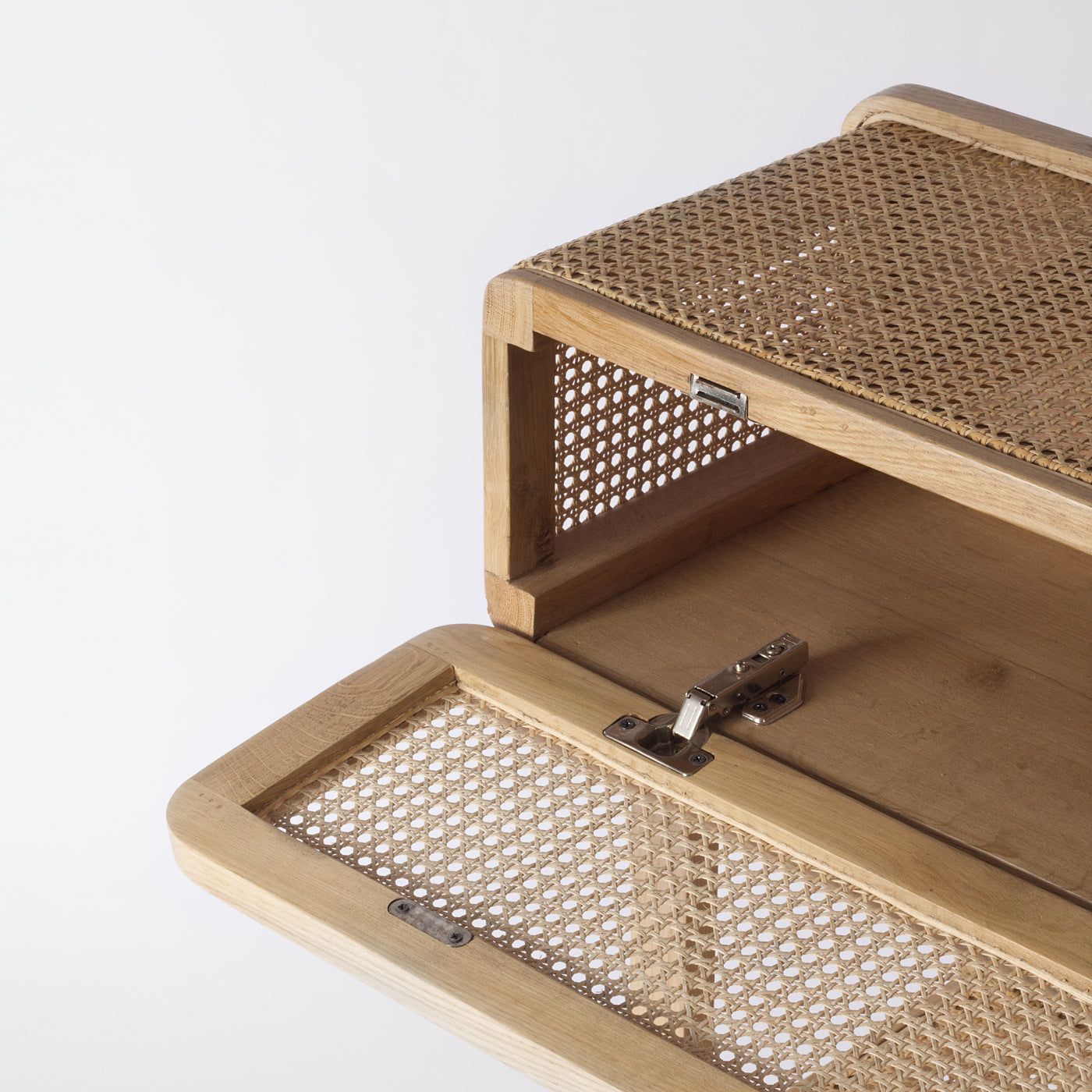 Rattan console table