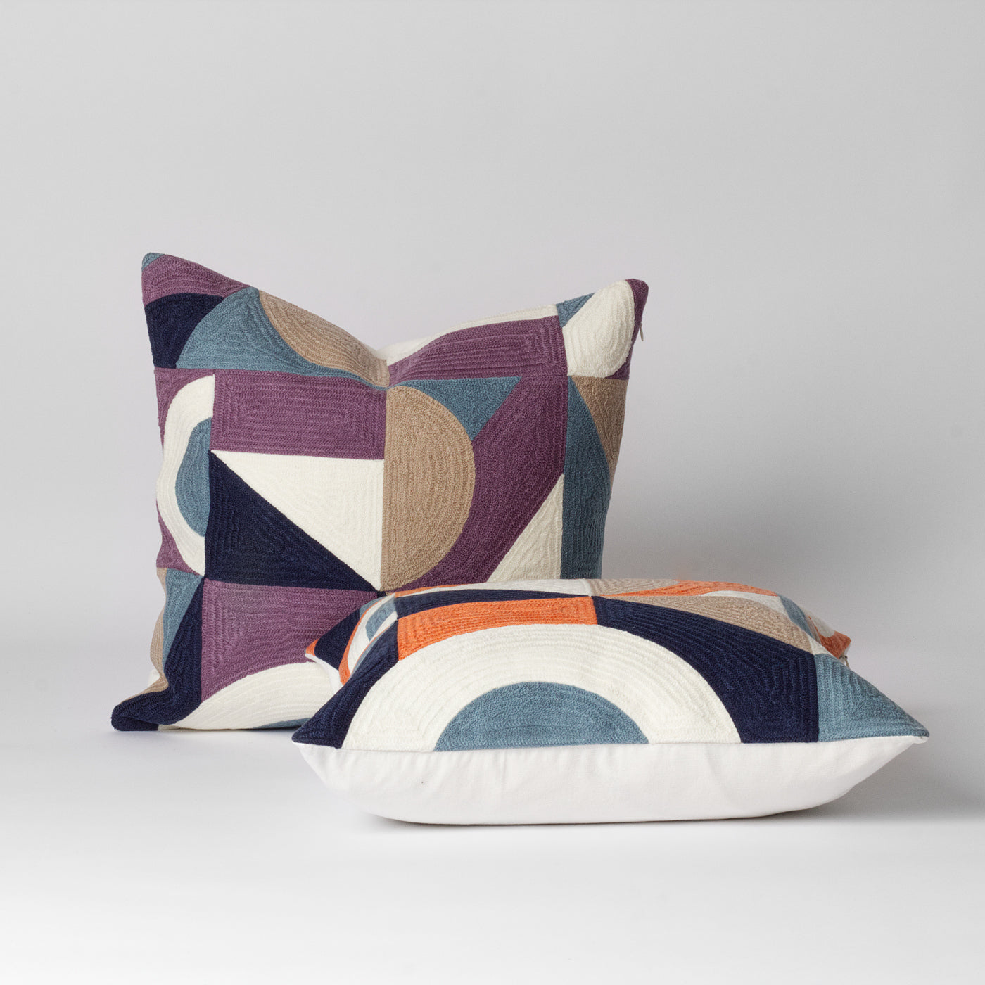 Geometric Cushion, Orange