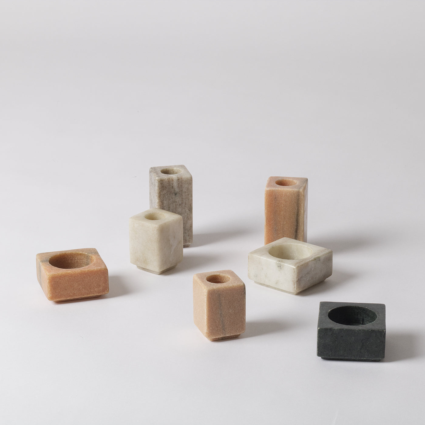 Marble tealight holders
