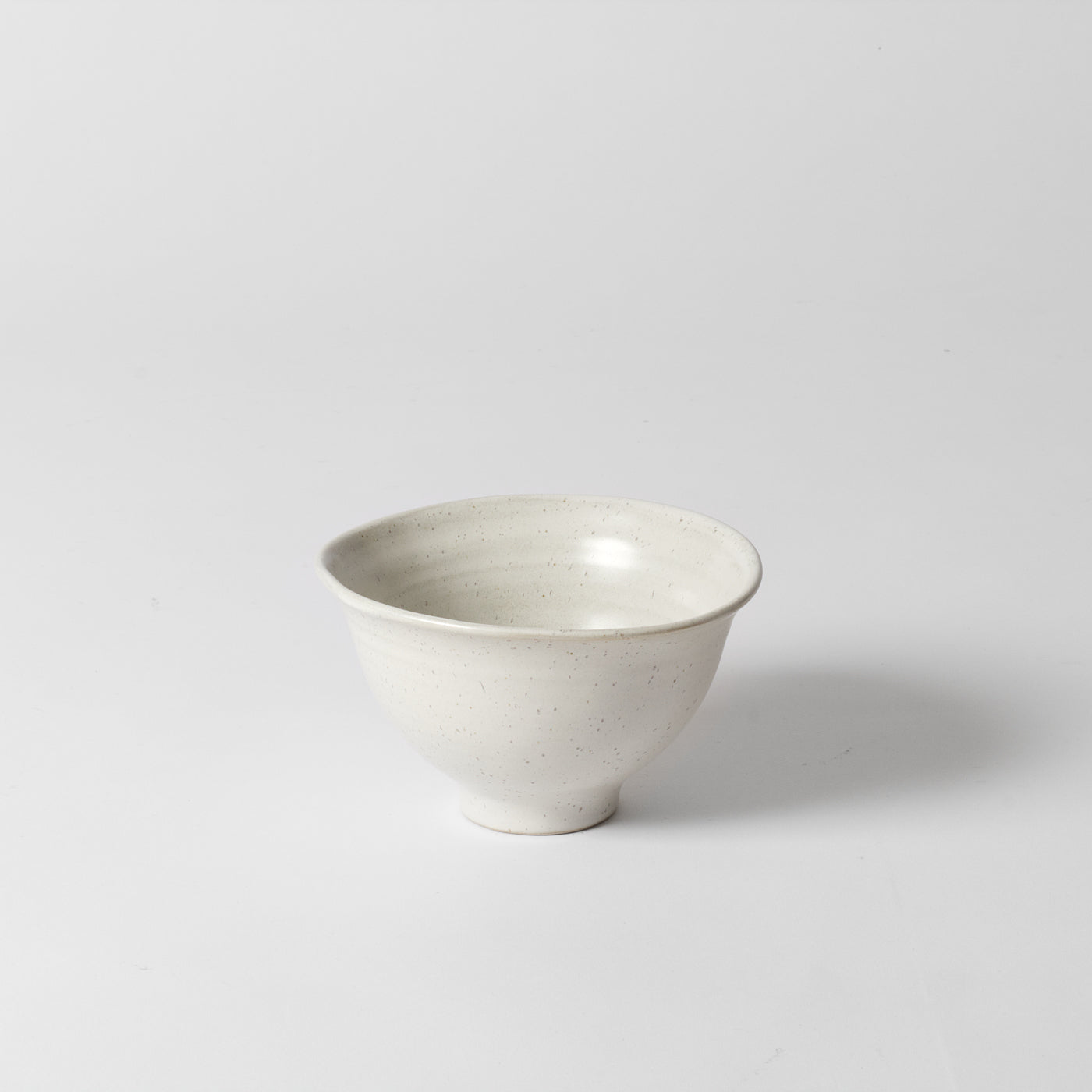 white porcelain bowl speckled