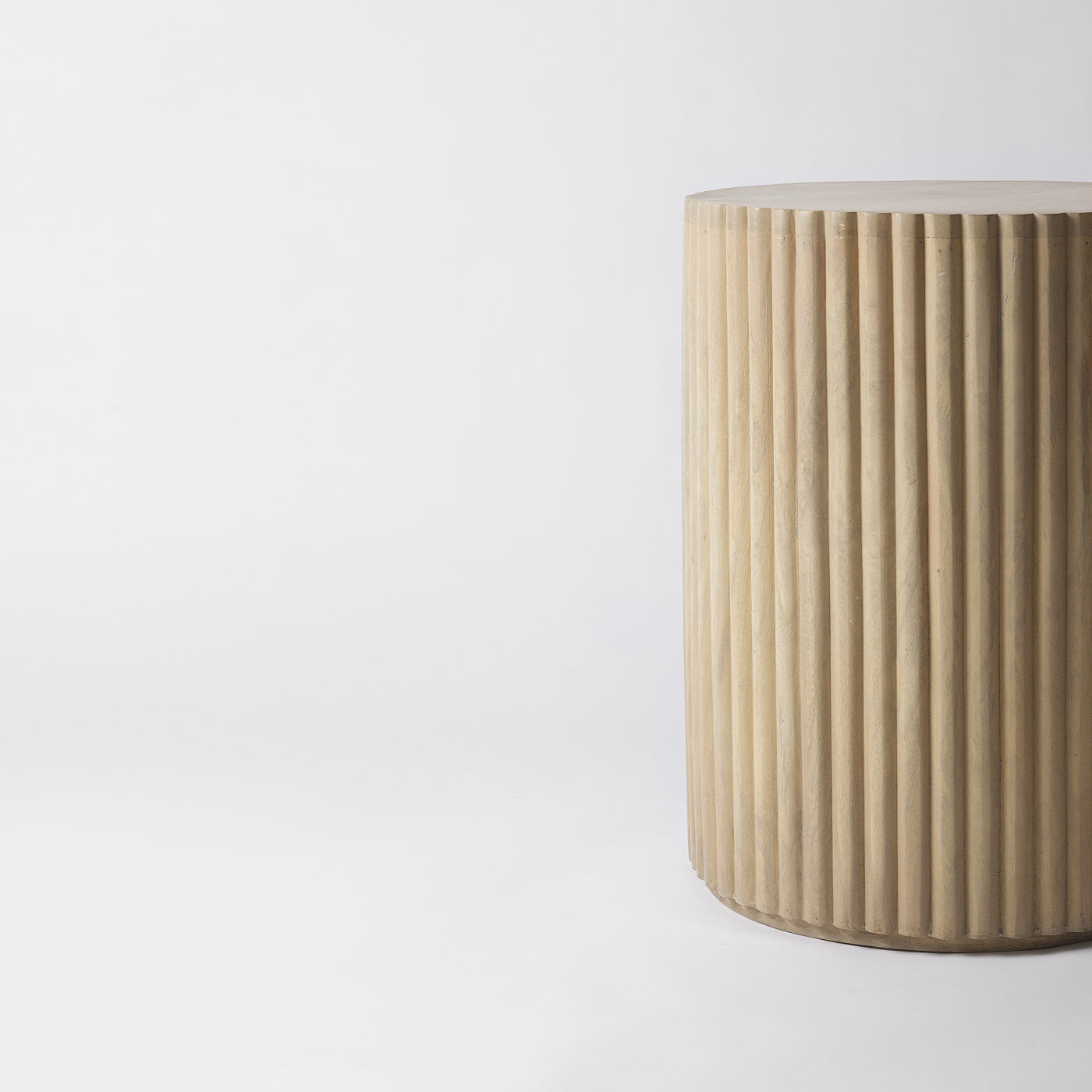 Ribbed Side Table
