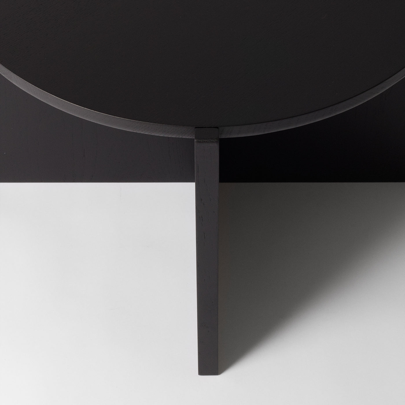 Round Black Coffee Table