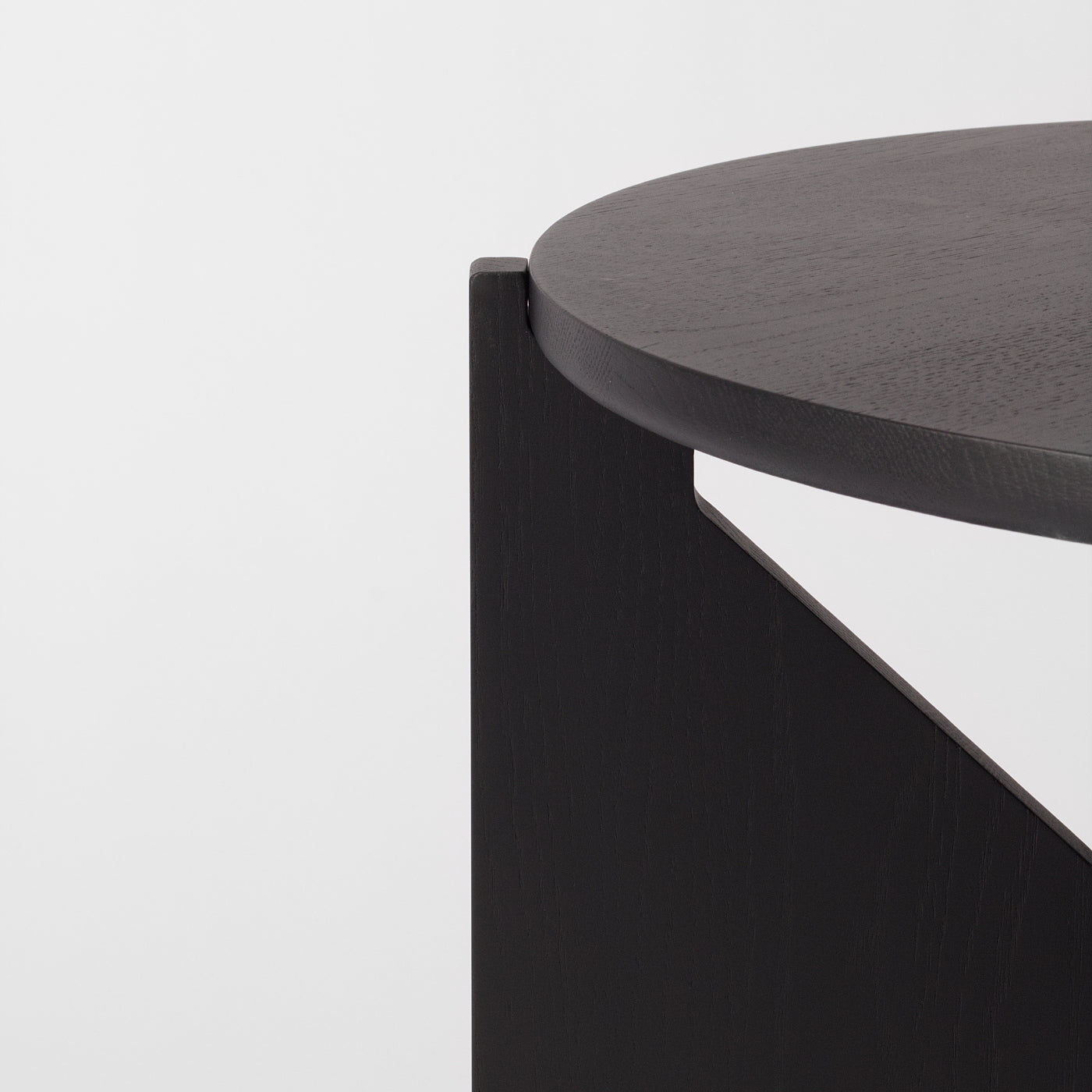 Round Black Coffee Table