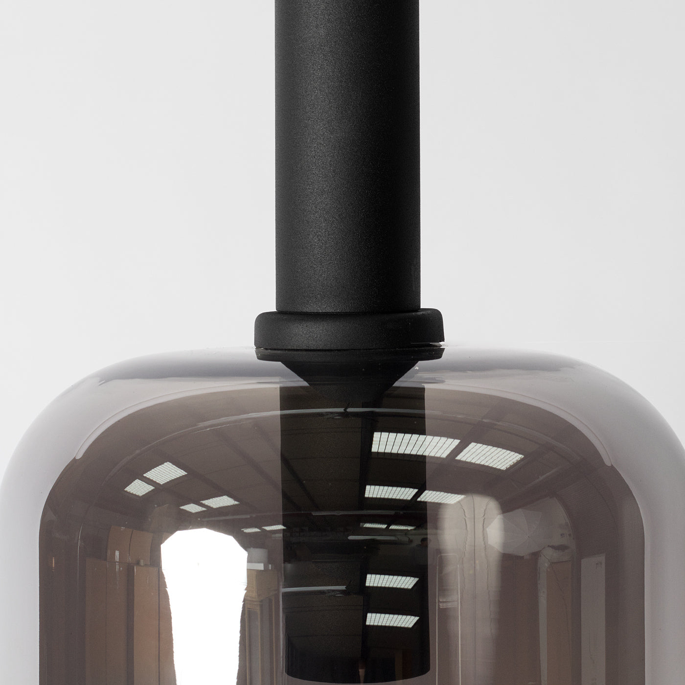 smoke glass pendant light