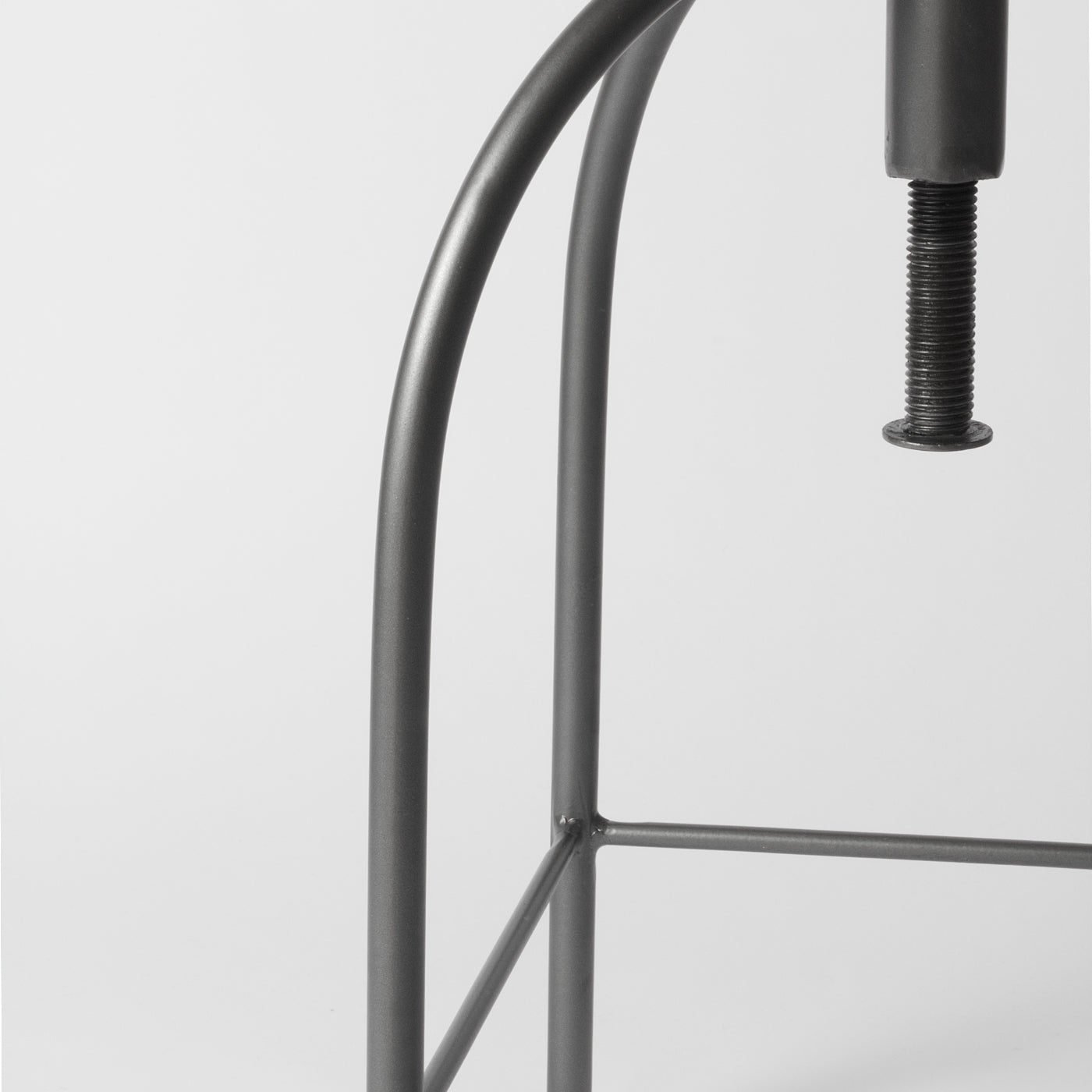 Leather swivel stool