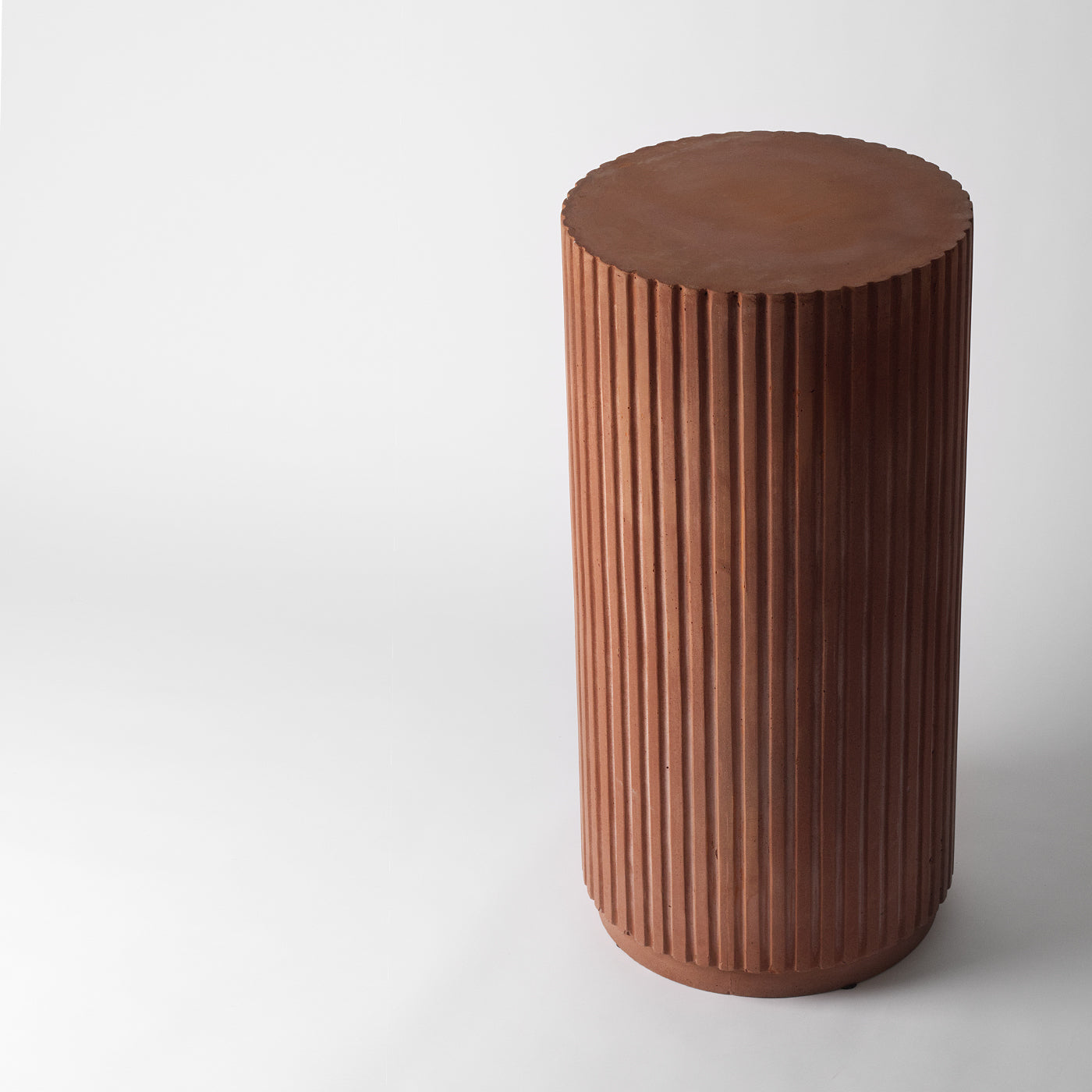 Terracotta side table