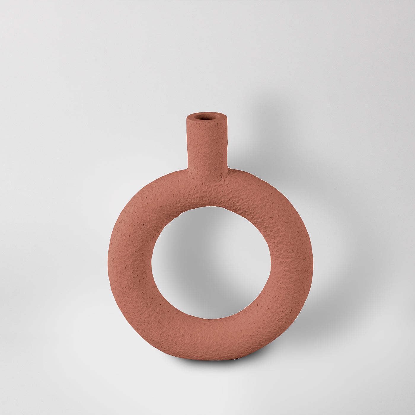 Terracotta Orange Donut Candle Holder