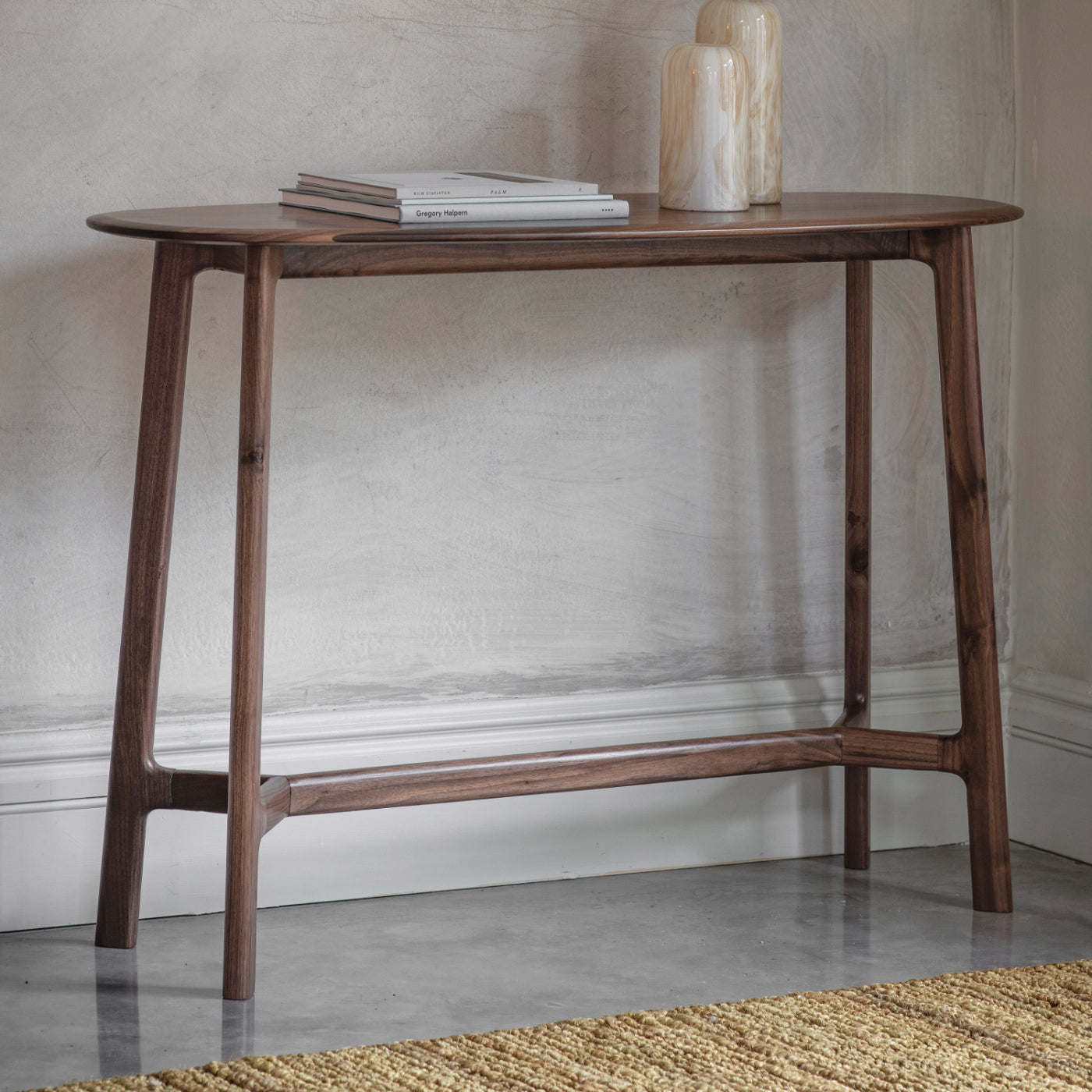 Walnut Console Table