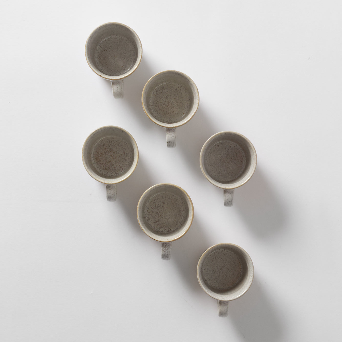 cream speckled espresso cup