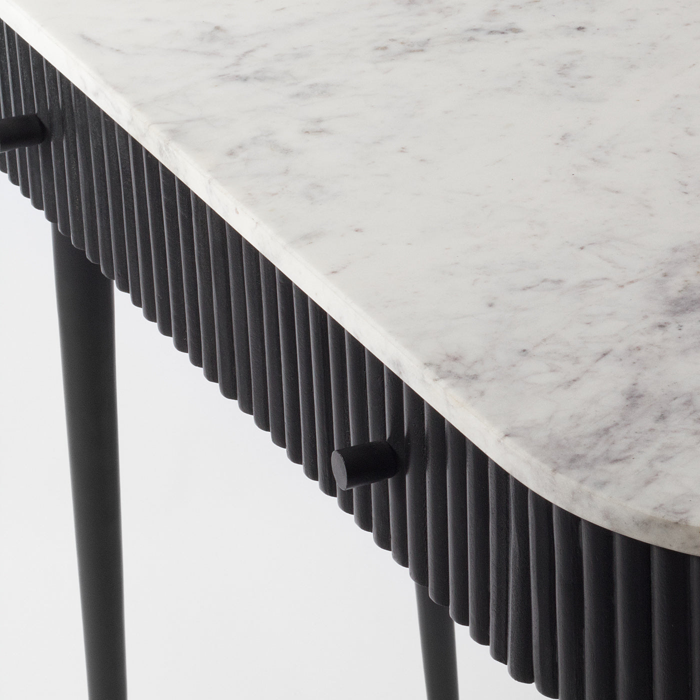 Ribbed console table