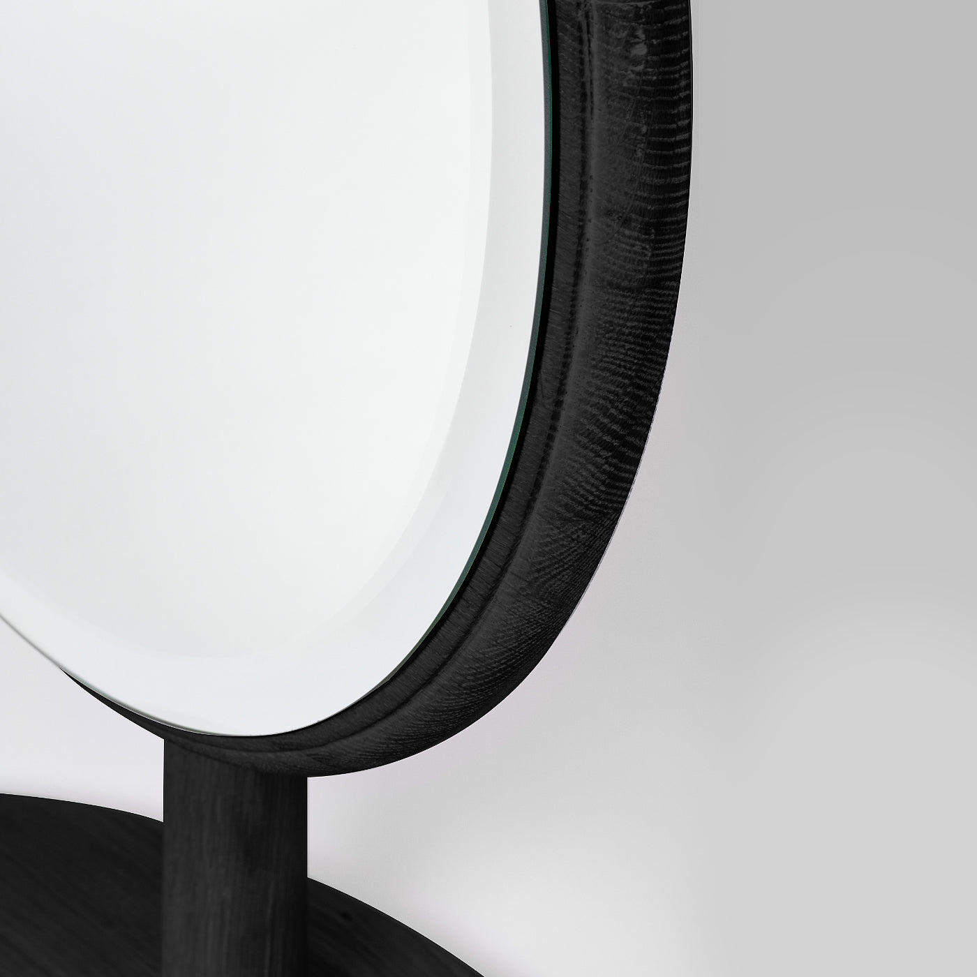 Black table mirror