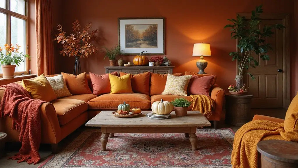 A Living Room in an Autumn Colour Palette
