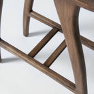 Dark wood stool