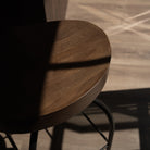 Wooden Swivel Bar Stool 