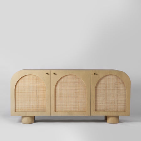 Cane Sideboard, Arched