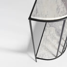 Art Deco Console Table, Marble and Black