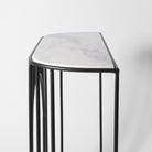 Art Deco Console Table, Marble and Black