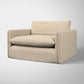 Ashen Linen Love Seat