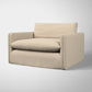 Ashen Linen Love Seat