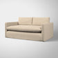 Ashen Linen Sofa Small