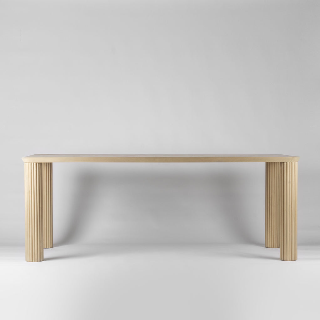 Ribbed Dining Table Rectangle